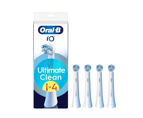 Oral-B iO Ultimate Clean 4 pcs Replacement Toothbrush Heads, White