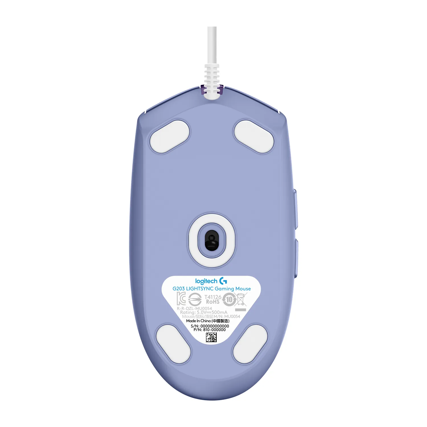 Logitech G203 Lightsync - gaming mouse, lilac