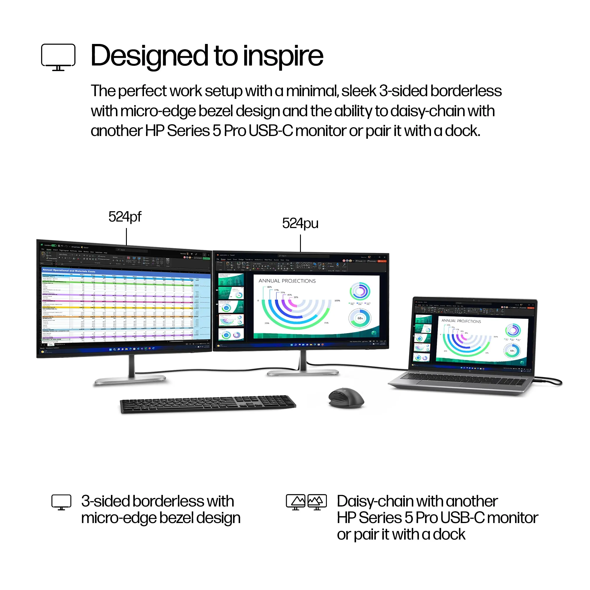 HP S5 Pro 524pf FHD MNTR