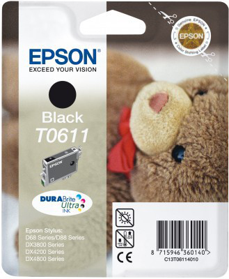 EPSON BLACK T0611 DURABRITE ULTRA INK