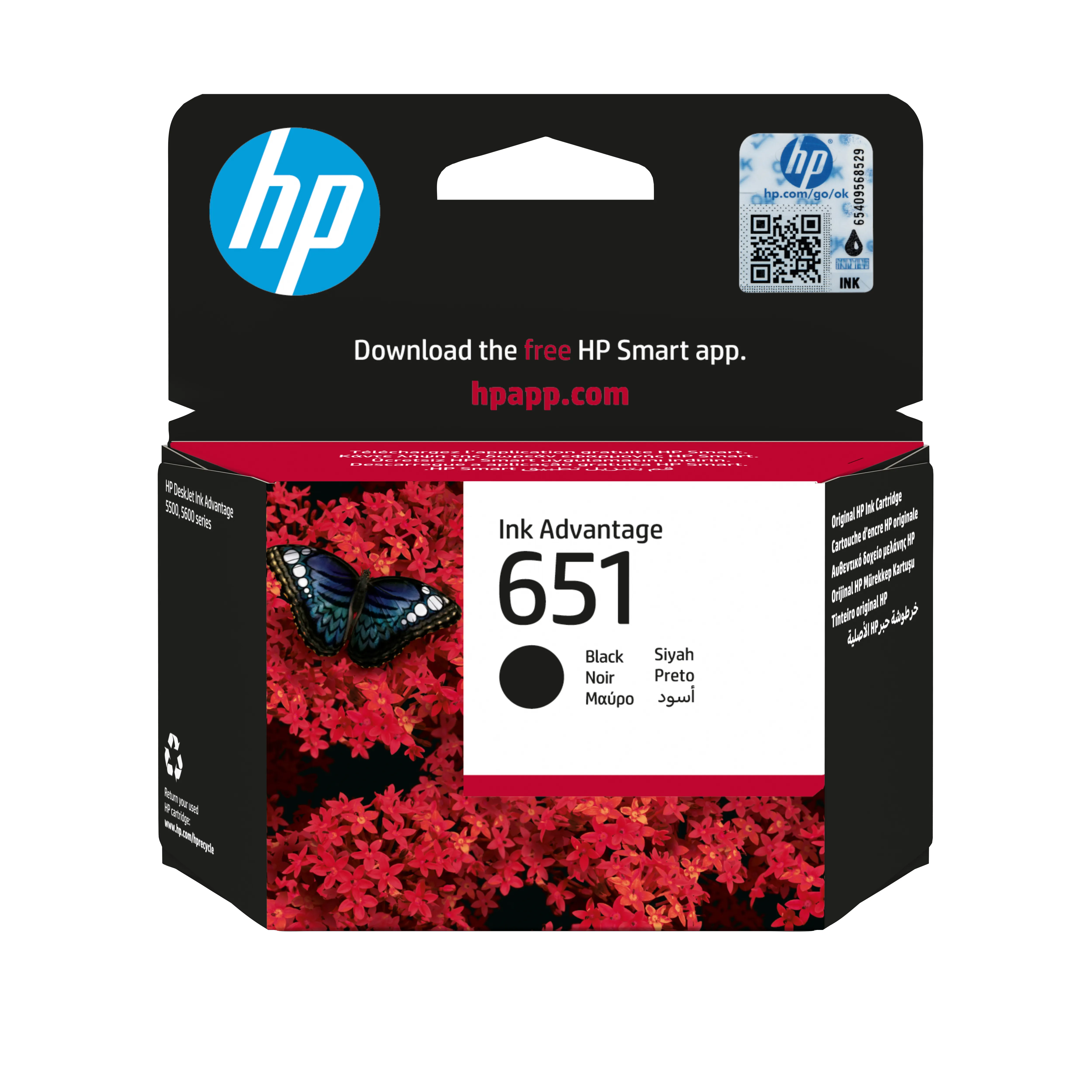 HP 651 BLK Original Ink Crt