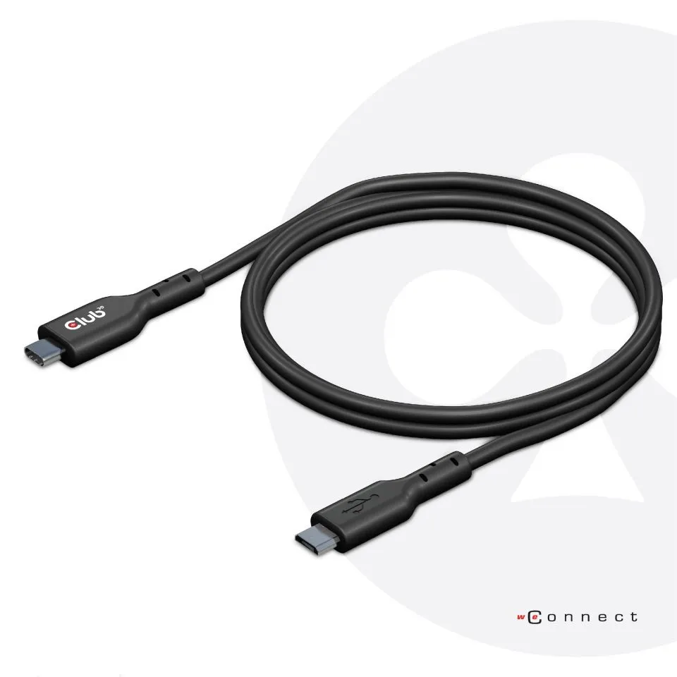 Club 3D 3.2 Gen1 USB-C - Micro-USB -kaapeli, Musta, 1m