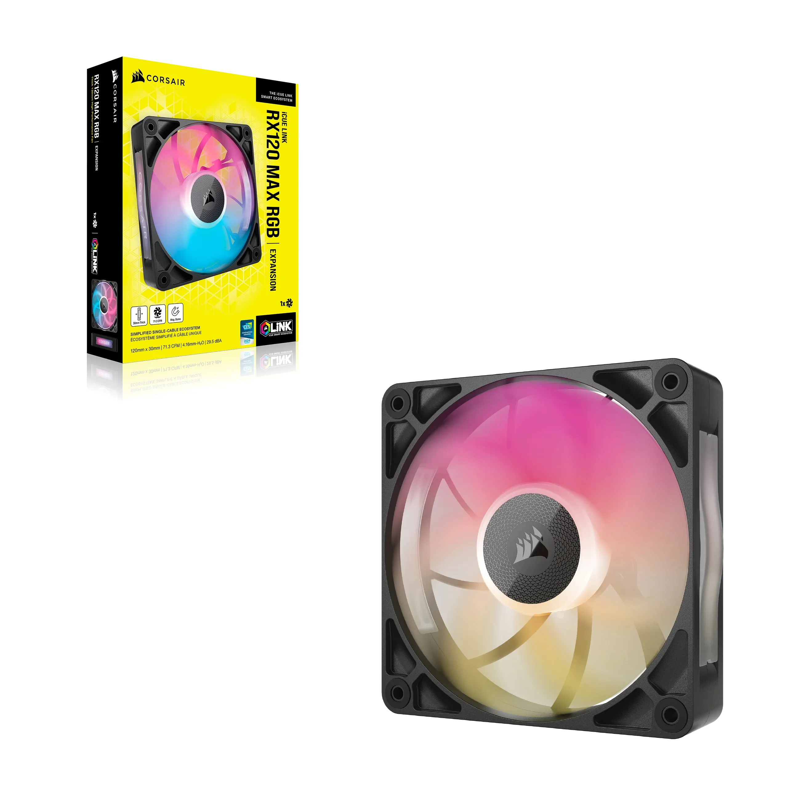 Case Acc Corsair Fan iCUE LINK RX120 RGBMax 1x12bk