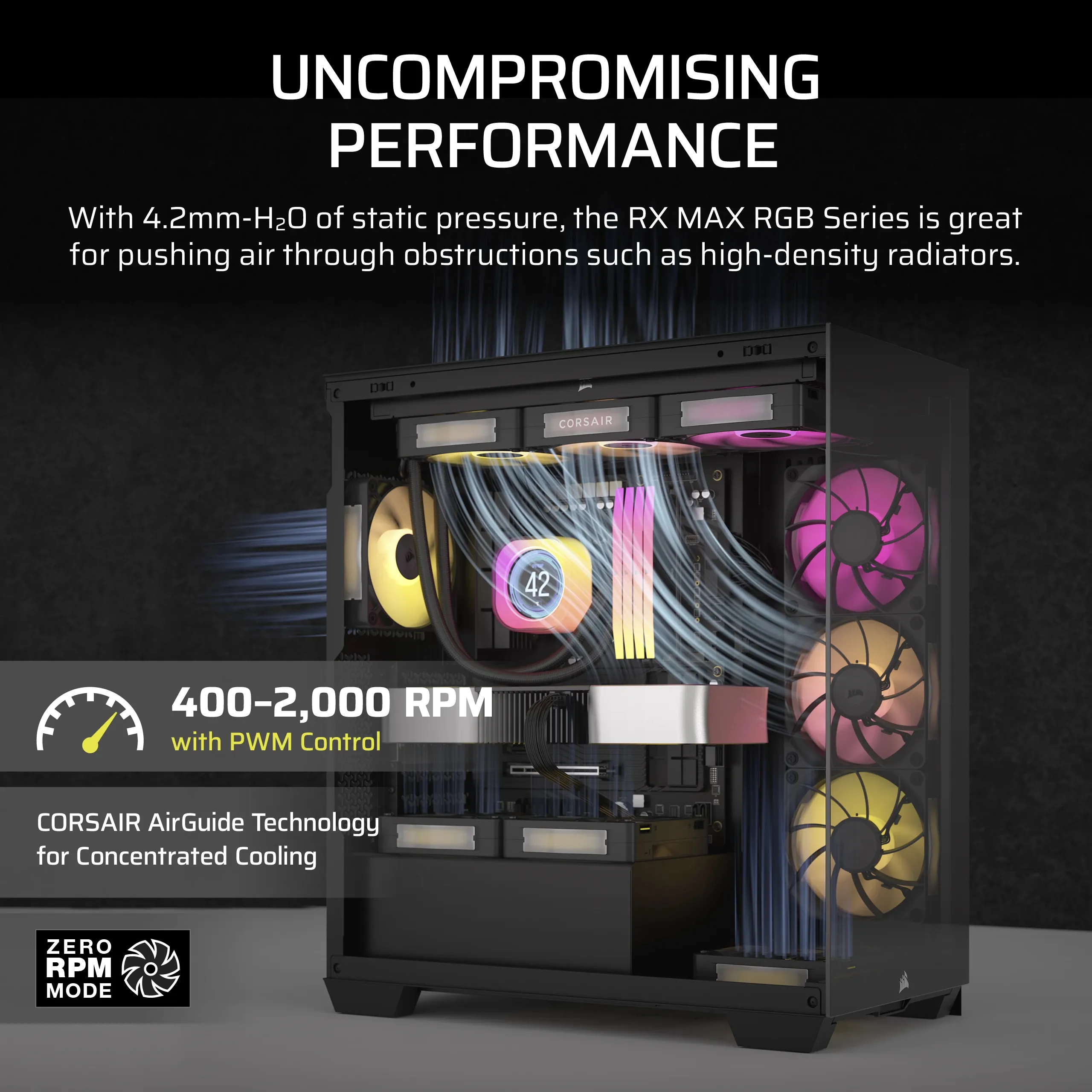Case Acc Corsair Fan iCUE LINK RX120 RGBMax 1x12bk