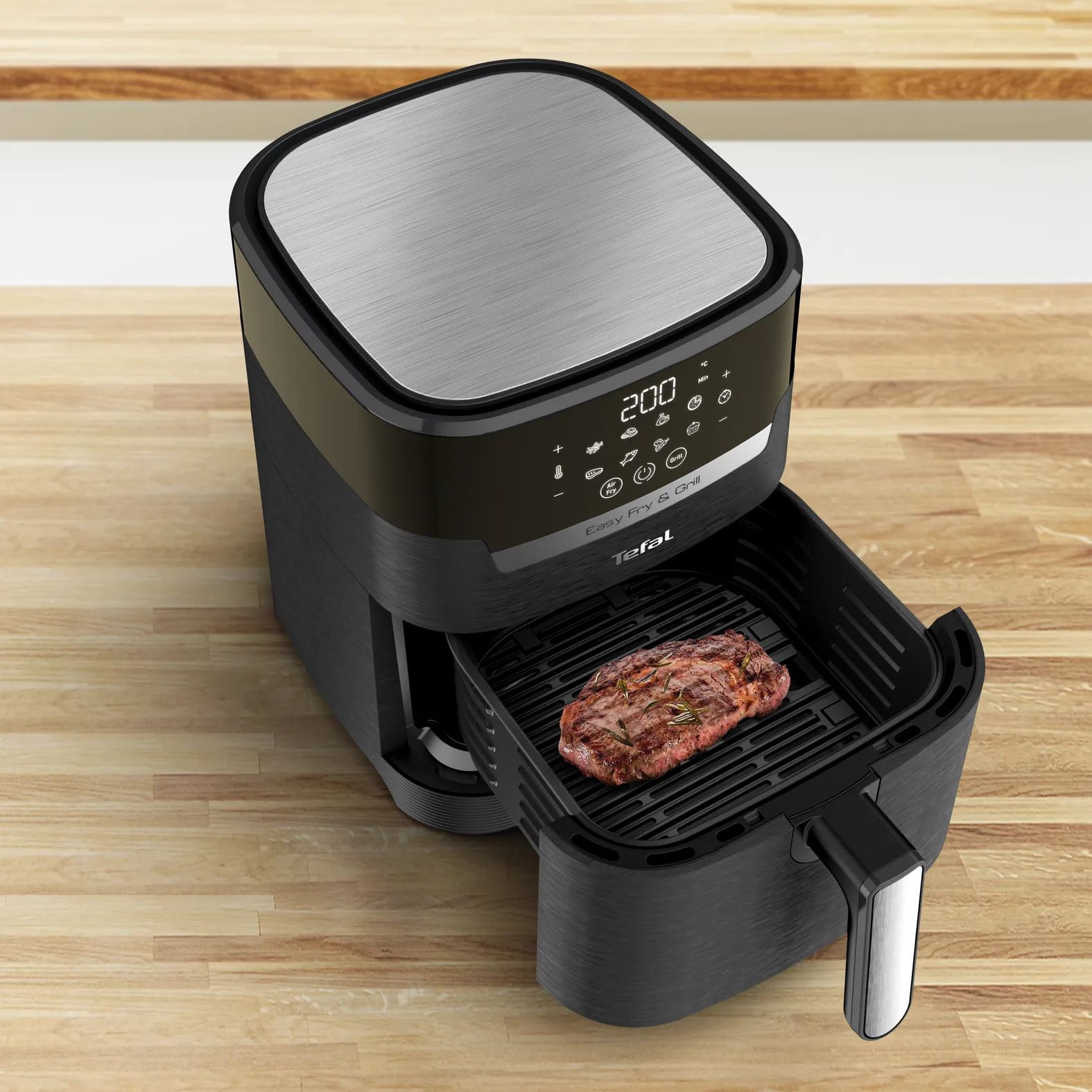 Tefal Easy Fry &amp; Grill EY505815, 4,2 l, 1550 W, airfryer, musta