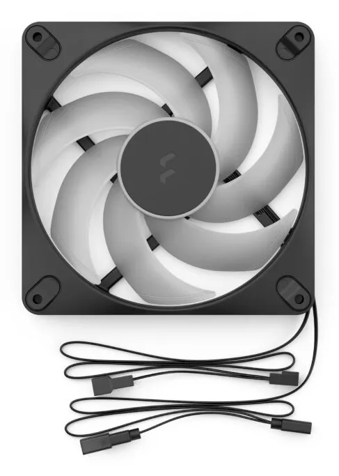 Fractal Design Dynamic 3 14 PWM RGB Svart 140 mm Chassifl&auml;kt 3-pack