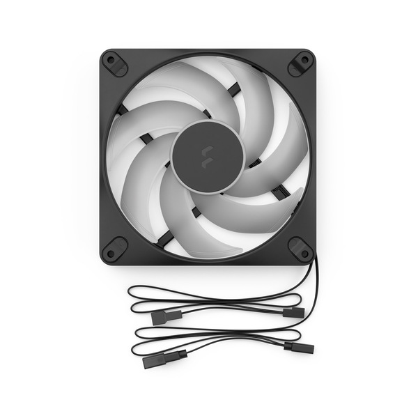 Fractal Design Dynamic 3 140 mm PWM ARGB chassifl&auml;kt - Svart
