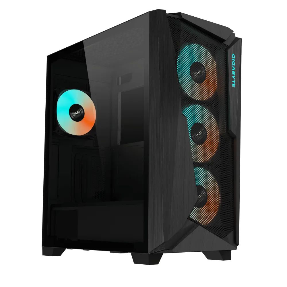 Gigabyte C301 Glass RGB Type-C - midi tower, Window, Black