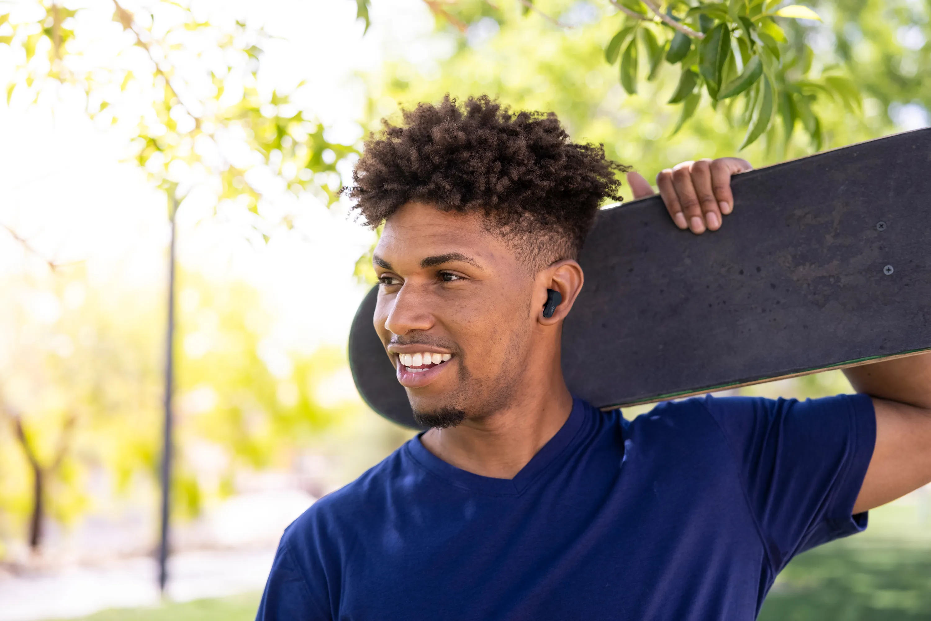 JVC Gumy HA-A7T2 Wireless Earbuds, Black