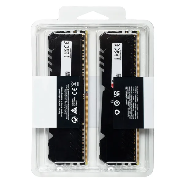 Kingston Fury Beast RGB 32 Gt (4 x 8 Gt) DDR4 3600MHz, CL17 -muisti, Musta