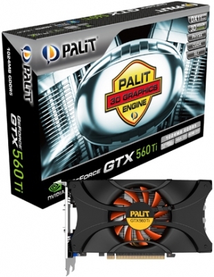 PALIT GTX560 TI PCIE 1GB DDR5 2XDVI+HDMI