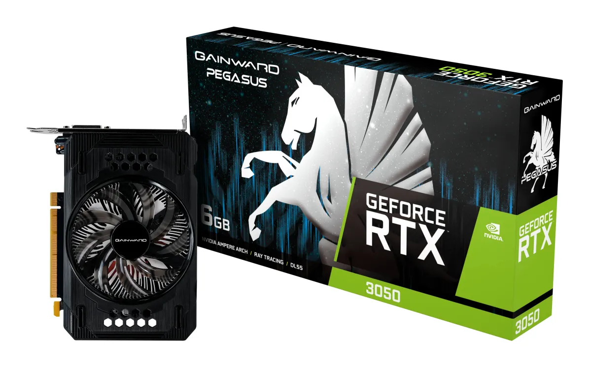 Gainward GeForce RTX 3050 Pegasus OC 6 Gt -n&auml;yt&ouml;nohjain