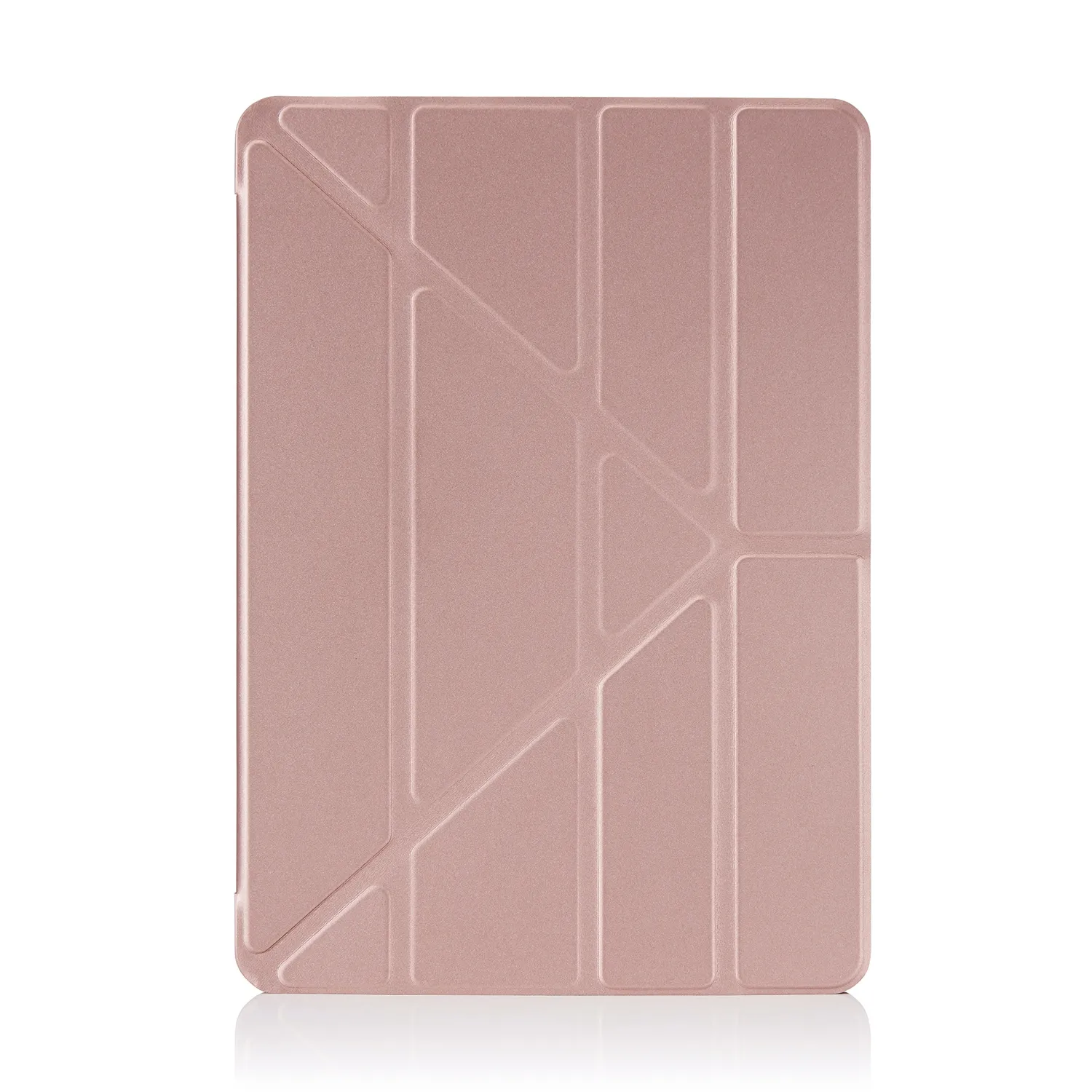 Pipetto Origami Case, iPad Pro 11&quot; - Protective Case, Rose Gold/Translucent