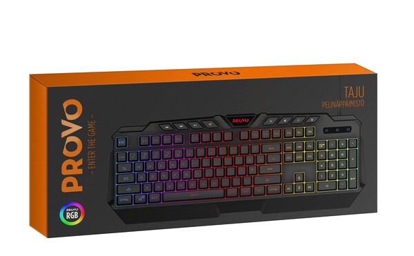 Provo Taju RGB -pelin&auml;pp&auml;imist&ouml;