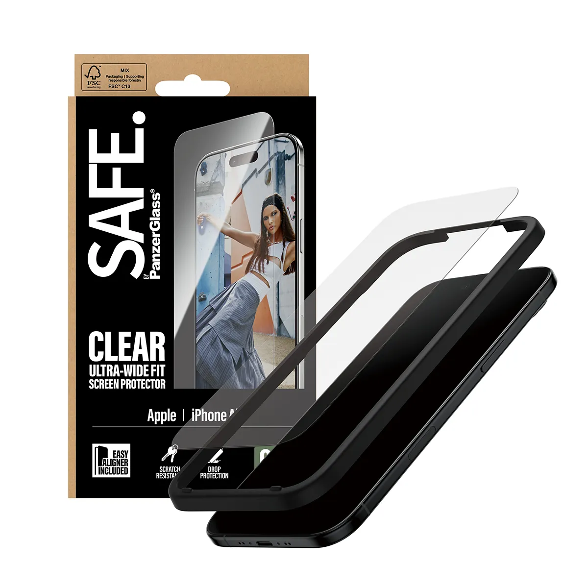 Panzerglass Safe iPhone Air - screen protector, Ultra Wide Fit