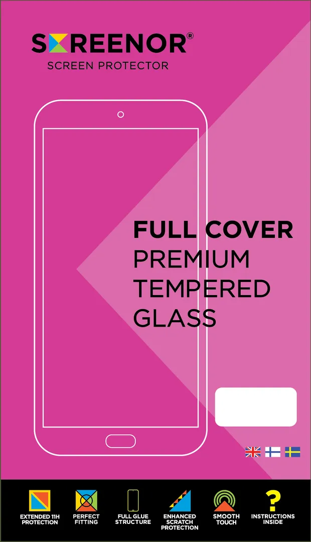Screenor Tempered Full Cover, Nokia XR21 - skärmskydd