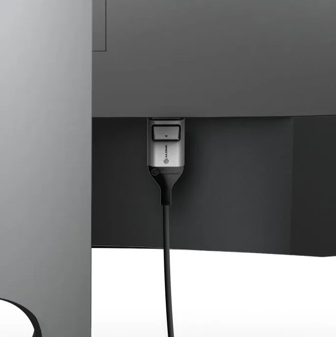 Alogic  DisplayPort – HDMI 1.4 -kaapeli, 2 m, Musta/Hopea