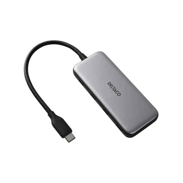 Deltaco 5 Gbps, 4x USB-C, PD 100W  -USB-C-hubi