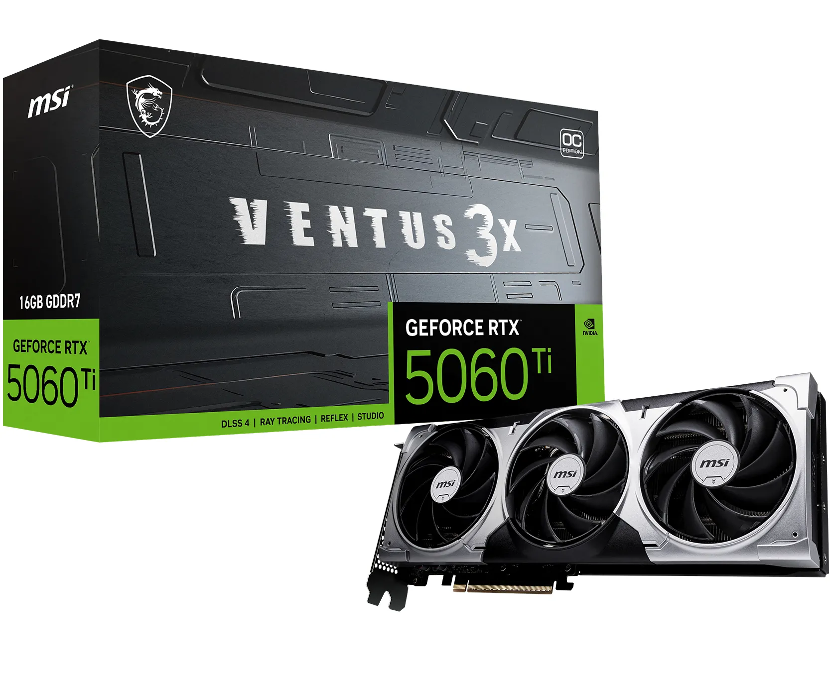MSI GeForce RTX 5060 Ti Ventus 3X OC 16GB - Graphics card