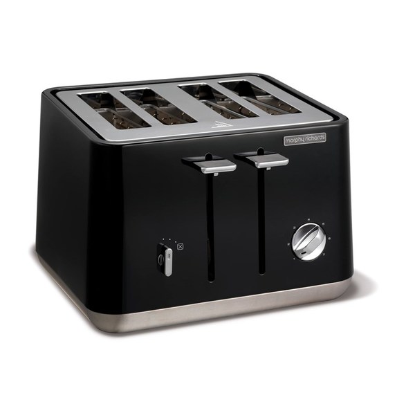 MORPHY RICHARDS Br&ouml;drost Aspect Svart 4 Skivor