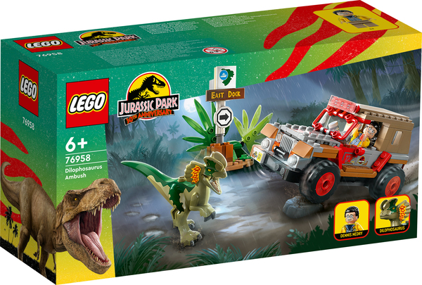 Lego Jurassic Dilophosaurusbakh&aring;ll 76958