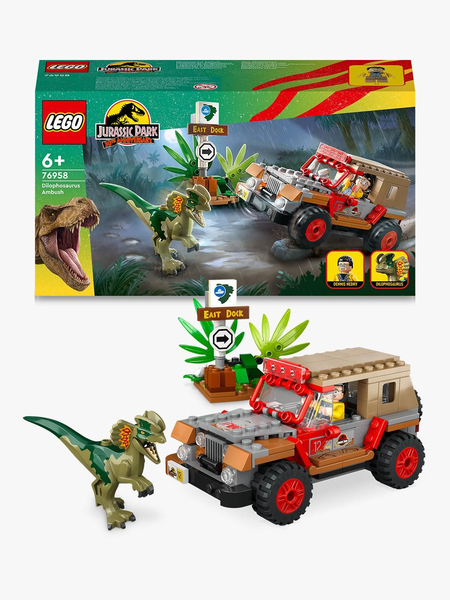 Lego Jurassic Dilophosaurusbakh&aring;ll 76958