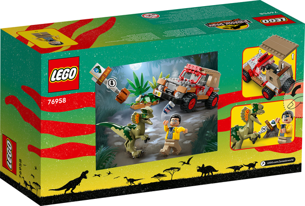 Lego Jurassic Dilophosaurusbakh&aring;ll 76958