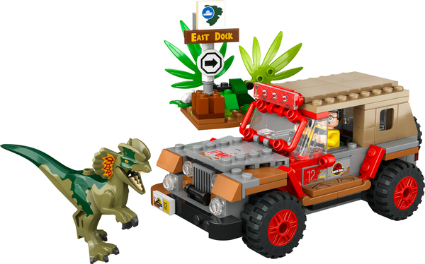 Lego Jurassic Dilophosaurusbakh&aring;ll 76958