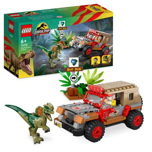 Lego Jurassic Dilophosaurusbakh&aring;ll 76958
