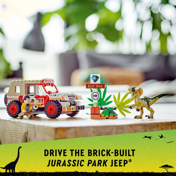 Lego Jurassic Dilophosaurusbakh&aring;ll 76958