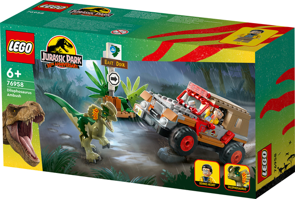 Lego Jurassic Dilophosaurusbakh&aring;ll 76958