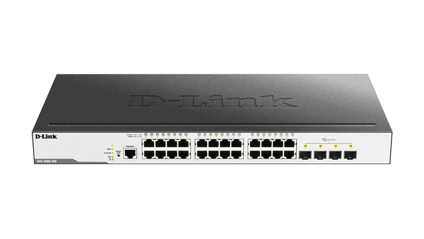D-LINK Switch with 24 Gigabit ports 4 ports 10GE SFP