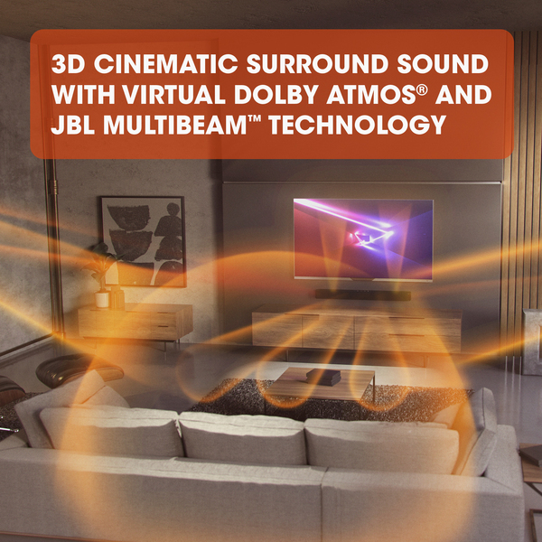 JBL 5.0-ch Soundbar with MultiBeam and Dolby Atmos