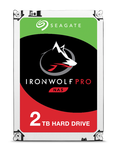 Seagate IronWolf Pro 3.5&quot;, 2 TB, 7200 RPM, 256 MB, 300 WRL - h&aring;rddisk (NAS)