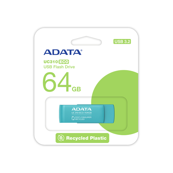 ADATA UC310 ECO 64 GB USB 3.2 Gen 1x1 - minne, Gr&ouml;n