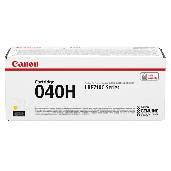 Canon 040H High Yield -laserv&auml;rikasetti, keltainen