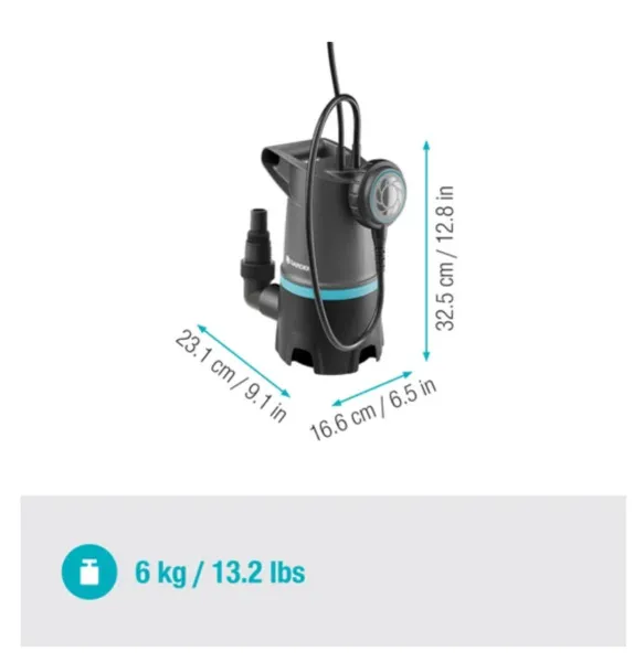 Gardena 20000 Basic - submersible pump for dirty water