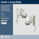 POLY VOYAGER FREE 60+ UC WITH TOUCHSCREEN CHARGE CASE USB-A F60TR F60TL F60T CBF60+ BT700 WHITE WW