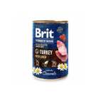 Brit Premium by Nature Turkey with Liver, Wet food for dogs, Junior, Sensitive Digestion, 400g