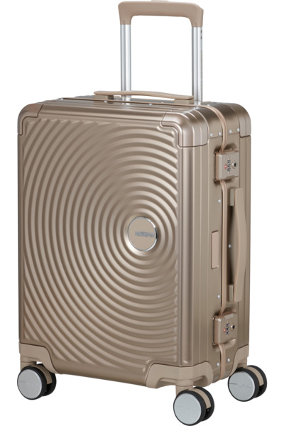 American Tourister Soundbox Alu 55 cm, aluminium resv&auml;ska, brons