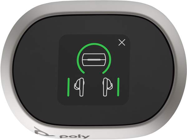 Poly Voyager Free 60+ UC -langattomat nappikuulokkeet, valkoinen