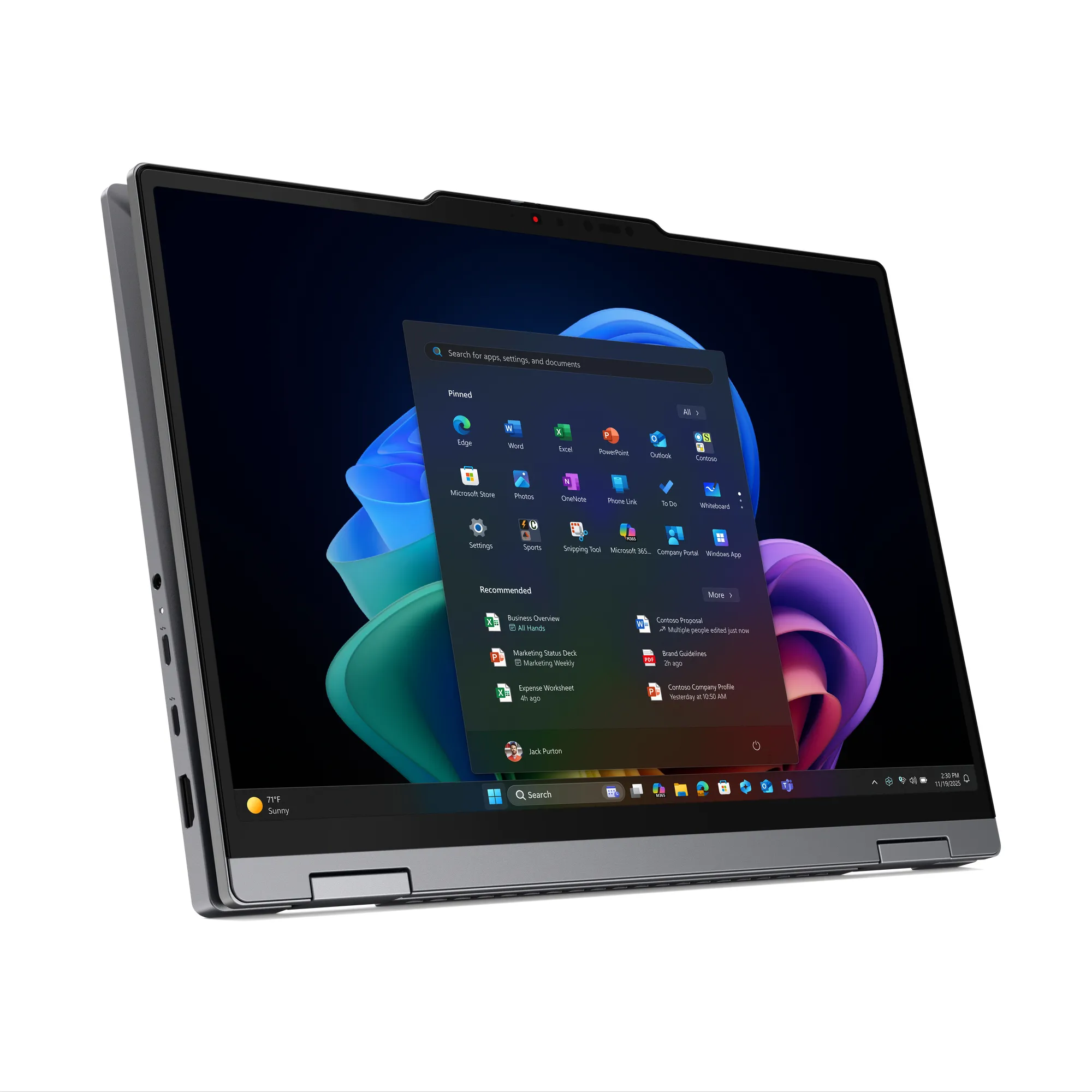 Lenovo ThinkPad X1 2-in-1 Gen 11 Aura Edition 14.0" Ultra 5 325, 32 GB, 512 GB, Intel Graphics, Win 11 Pro - b&auml;rbar dator, gr&aring;