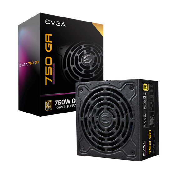 EVGA SuperNova GA 750W -virtal&auml;hde, 80 Plus Gold