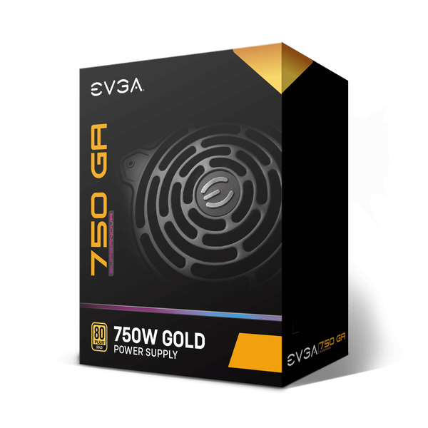 EVGA SuperNova GA 750W -virtal&auml;hde, 80 Plus Gold