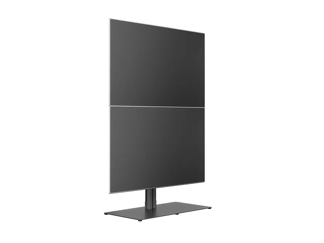 Multibrackets M Public Display Stand Single Screen Mount - Asennuskomponentti ( teline ) tuotteelle plasma / LCD / TV - ter&auml;s - musta - lattiajalustaan asennett