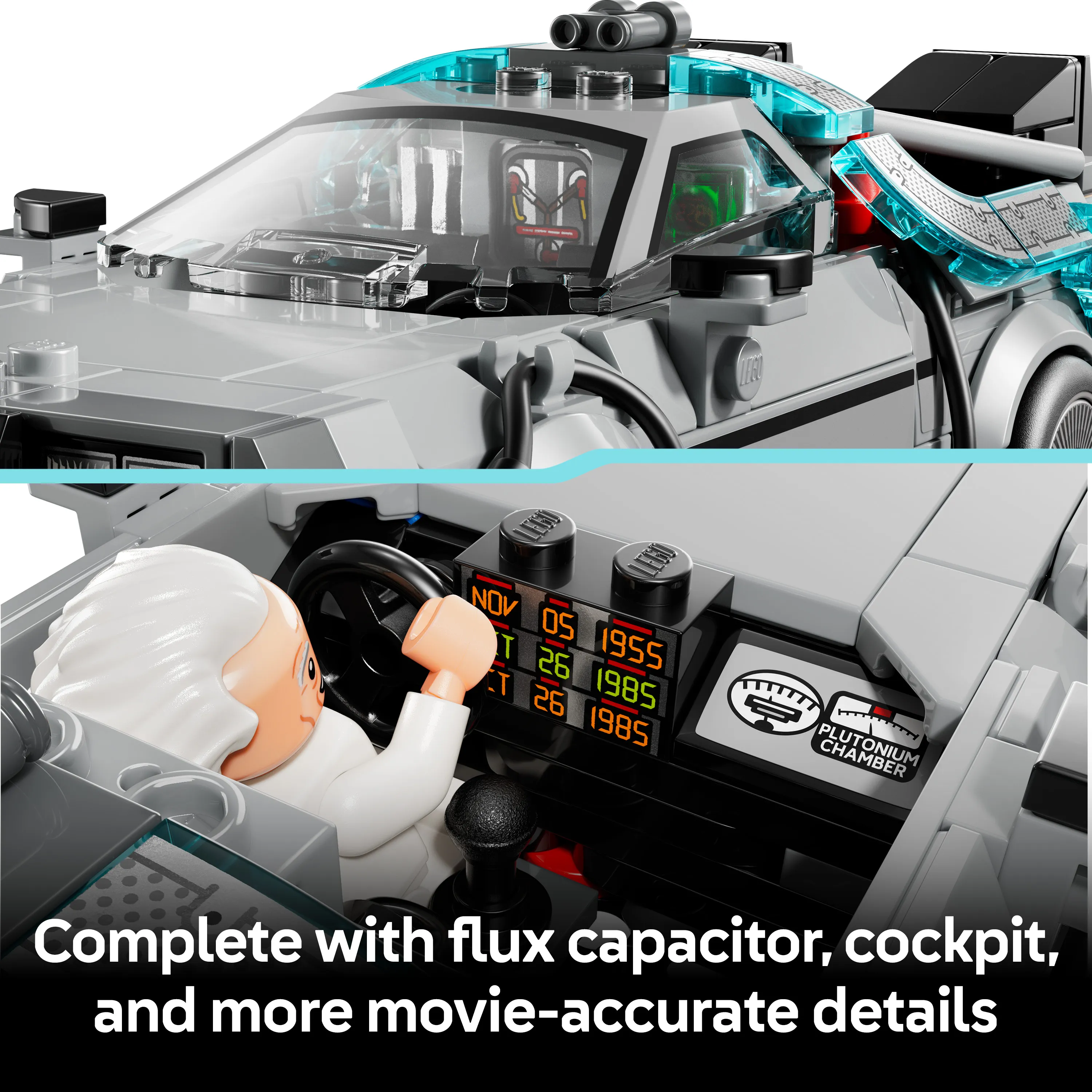 LEGO Speed Champions Time Machine from Back to the Future 77256