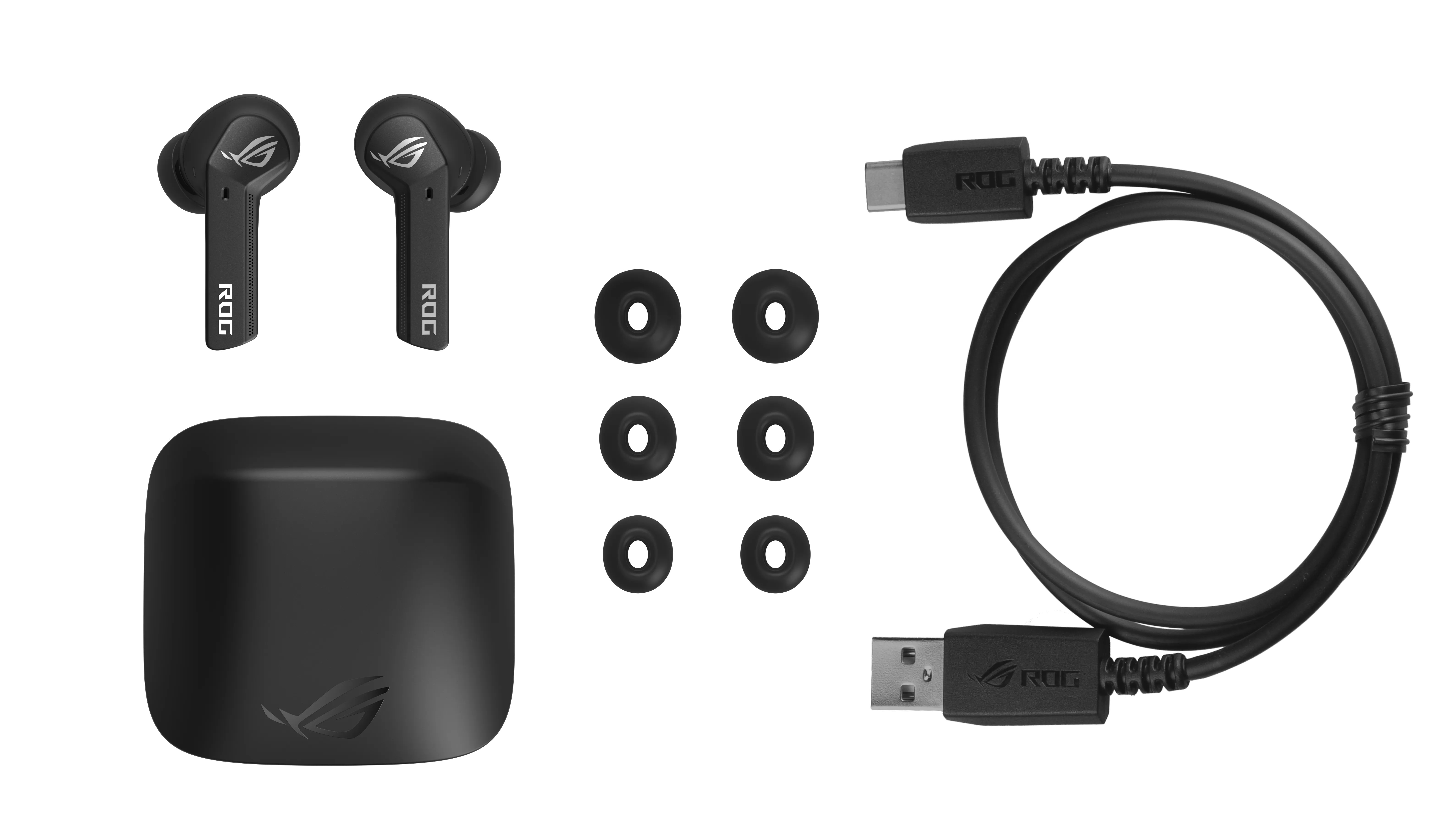 ASUS ROG Cetra II true wireless -nappikuulokkeet, musta