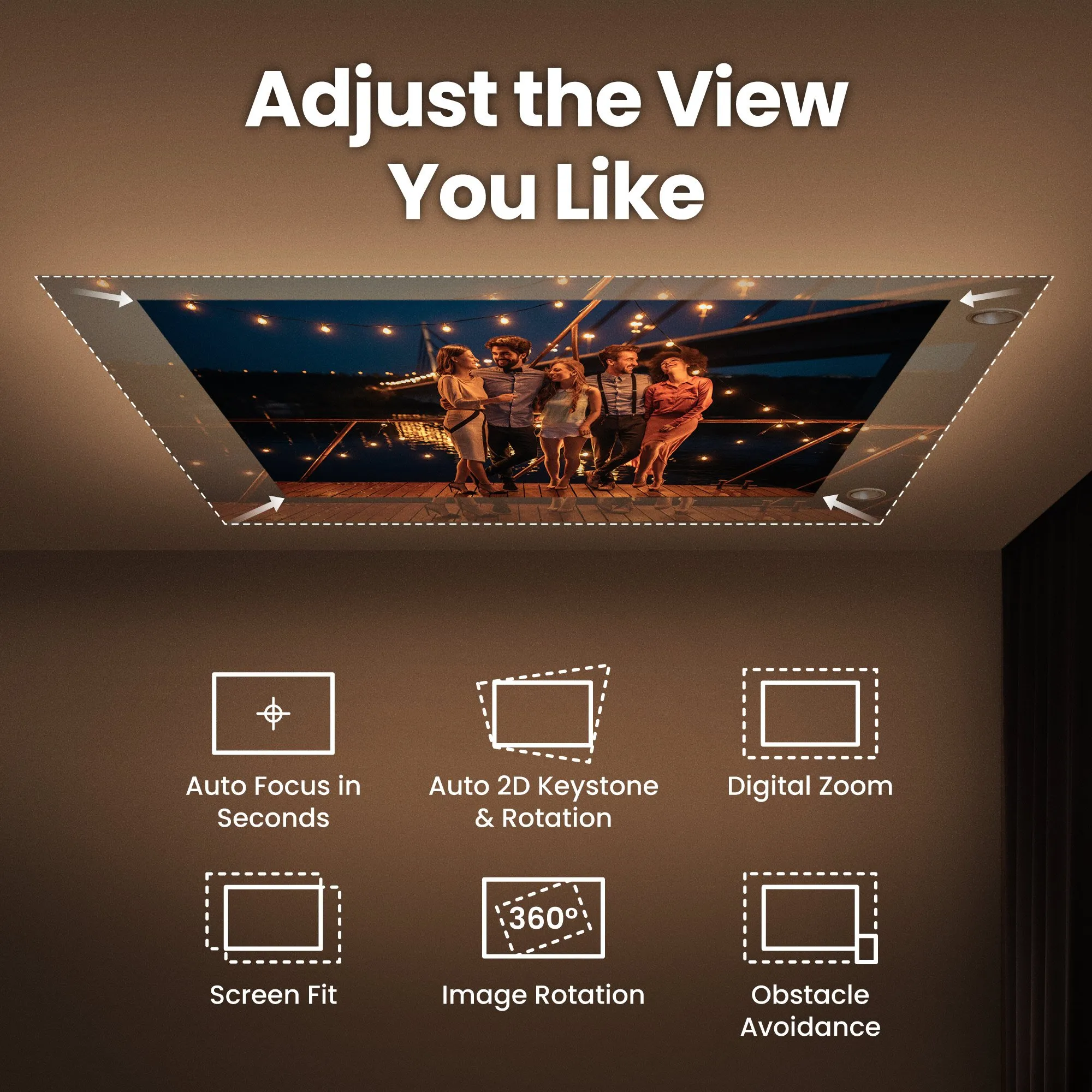 Projektor BenQ GV50 500lm, 1080p, Android TV