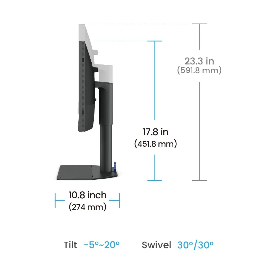 BenQ SW242Q. 24&quot; 2560x1600, USB-C (90W), IPS - monitor