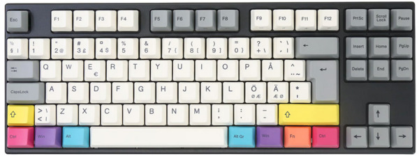 Varmilo VEM88 CMYK V2 TKL, EC Sakura -gaming keyboard, multicoloured